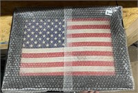 Framed American Flag Canvas Decor