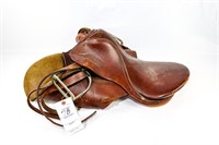 Leather English Riding Saddle