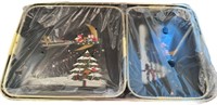 Lacquer Ware Holiday Trays