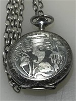800 Fine Silver Lady Ann Pocket Watch - not