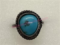 Sterling silver turquoise ring sz 4.5