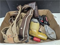 Tool Belt, Leater Goodrich Knife Holder & Tools