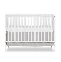 Dream On Me Synergy 5-in-1 Convertible Crib, White