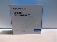 JACKYLED 2 Pack Ceiling Light Flush Mount  12 Inch
