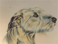 Vintage Original Dog Painting