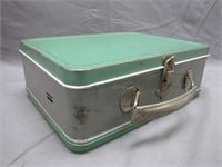 Vintage Metal Tint Green Lunch Box