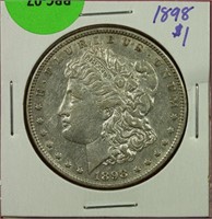 1898 Morgan Dollar AU Cleaned