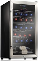 NutriChef 28 Bottle Dual Zone Wine Cooler