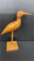 Hand Carved Wood River Bird Decoy