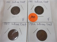 (4) Indian pennies