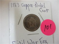 1863 Copper-nickel cent