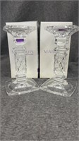 Set of 2 Marquis Brixton Pillar Candle Holders.
