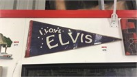 Original Vintage I Love Elvis Pennant 800mm