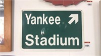 Plastic Yankee Stadium Sign 450mm x 300mm