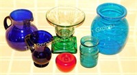 6 Pieces Contemporary Glass