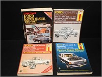 4 Haynes Automobile Manuals Ford