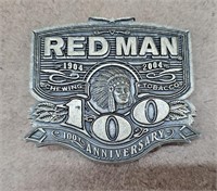 Redman 100th Anniv. Chewing Tobacco Belt Buckle