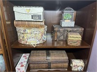 Several Decorative Gift Boxes, Small Ornate