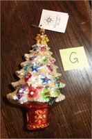 G- Christopher Radko Christmas Tree ornament