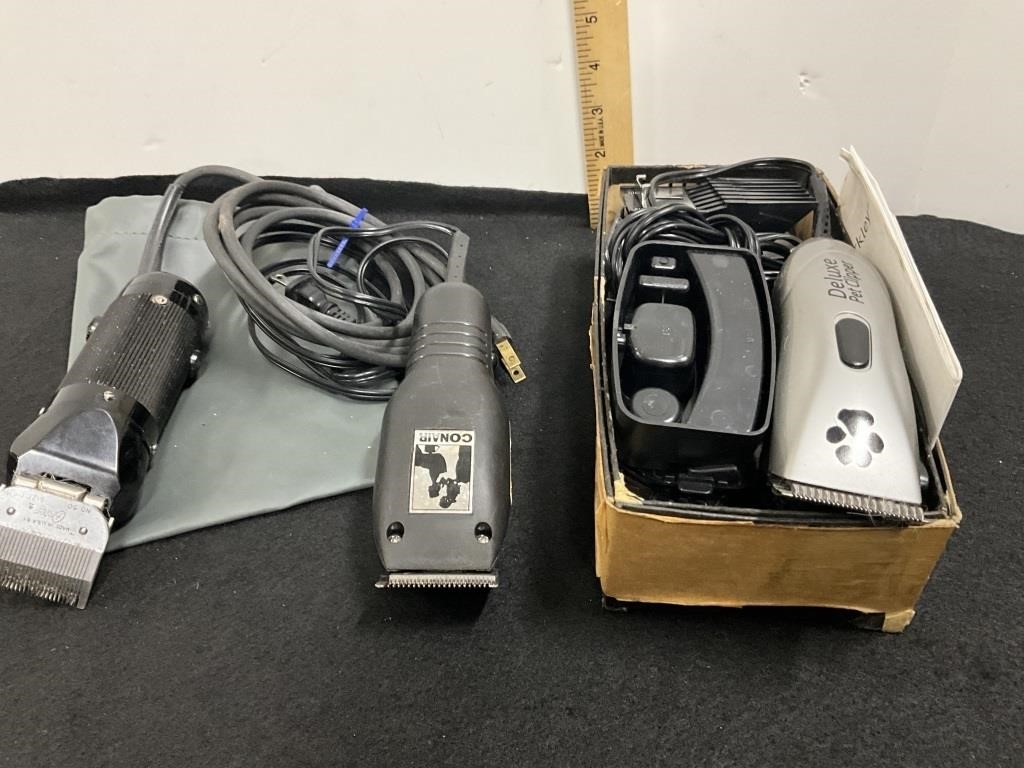 Oster & Conair hair clippers, Pet clippers