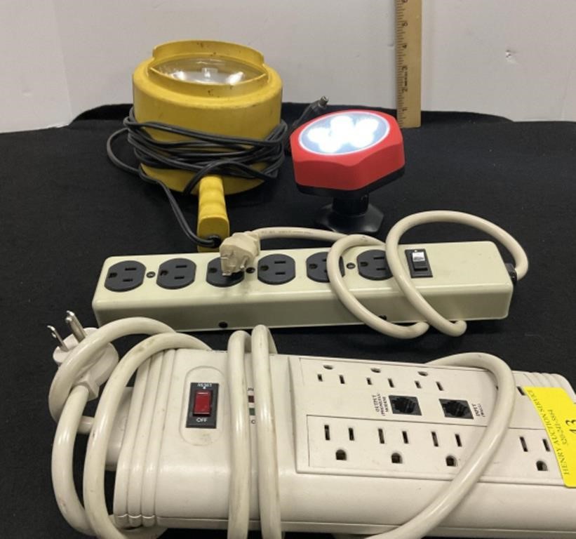 Power strips, lights