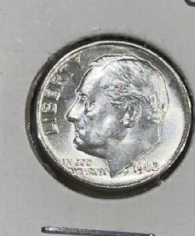 1962-D ROOSEVELT DIME (90% SILVER) ***SHARP***