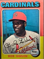 1975 Bob Gibson Signed Topps #150