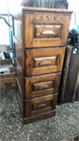 4 drawer wood filing cabinet