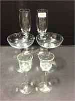 Pairs of Princess House glasses