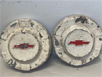 ORIGINAL 1961 CHEVY PICK UP HUBCAPS 10 INCH