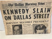 RARE ORIGINAL 11/23/63 KENNEDY SLAIN JFK