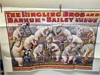 VTG RINGLING BROTHERS CIRCUS POSTER 22x35