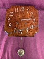 Mission Oak wall clock