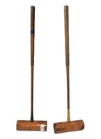 Two Antique Polo Mallets