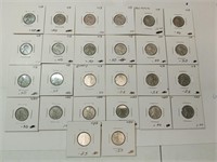 OF) collection of 1943 steel pennies