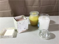 3 scented candles
