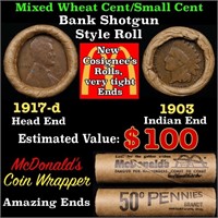 Small Cent Mixed Roll Orig Brandt McDonalds Wrappe