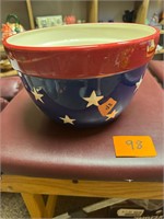 Large Red / White/ Blue 4th of July Bowl
