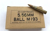 BOX/20 PMC 5.56MM BALL M193