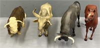 Bull & Horse Figures Lot Collection incl Breyer