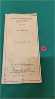 1944 ARMY OFFERS WAR  MAP OF FRANCE COMPLETE