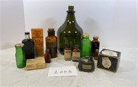 Vtg Apothecary Bottles & Collectibles