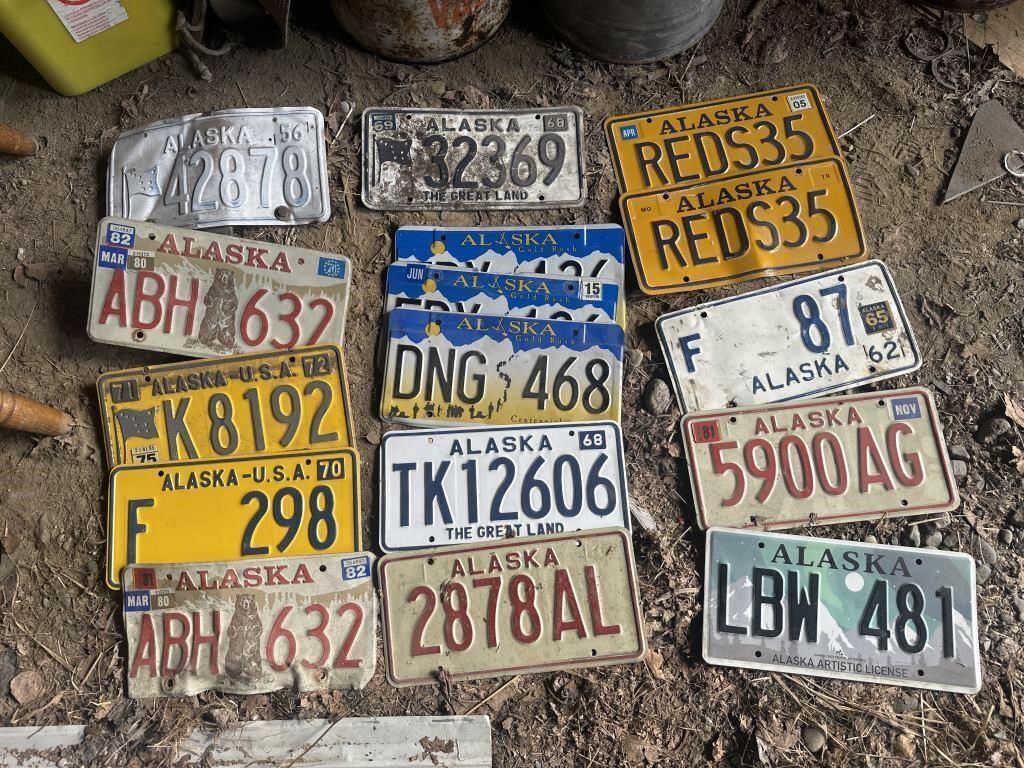 34 of Red’s state of Alaska license plates