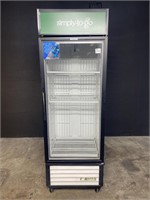 True single glass door freezer