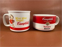 Lot of 2 Campbell's Soup Mugs