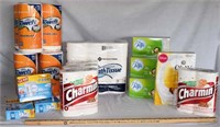 LOT - NEW PAPER TOWELS, SOAP, TISSUES, ETC.