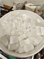 Raw Selenite Crystal Cylinder Chunks 24.8 Lbs