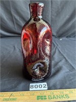 Hand Made Ruby Glass Vase