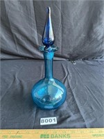 Blue Glass Decanter