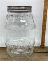 Glass canister jar